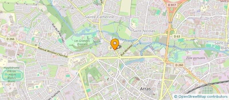 localisation de l'entreprise MADAME FANNY PETIT à ARRAS