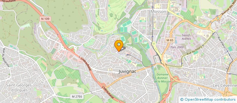 localisation de l'entreprise MADAME FANNY PIMENTEL  JUVIGNAC
