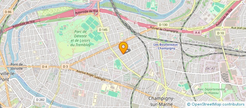 localisation de l'entreprise MADAME FANNY PIVATO à CHAMPIGNY-SUR-MARNE