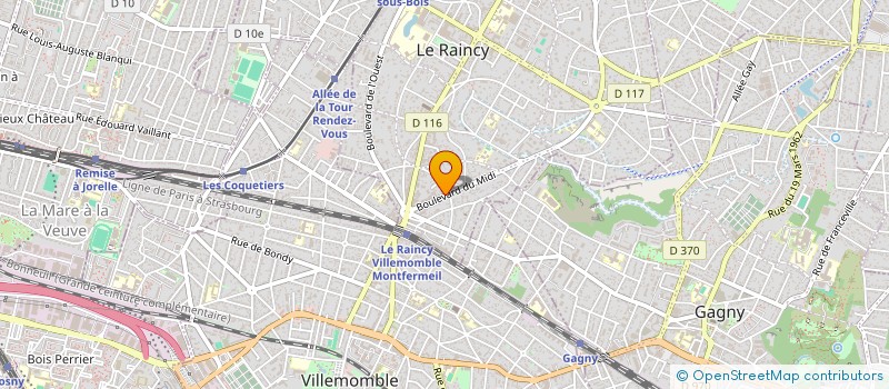 localisation de l'entreprise MADAME FANNY PLISSON à LE RAINCY