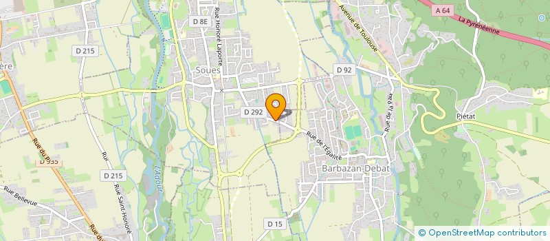 localisation de l'entreprise MADAME FANNY POIGNANT  SOUES