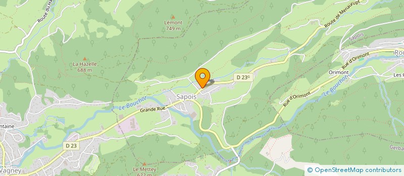 localisation de l'entreprise MADAME FANNY POIROT  SAPOIS