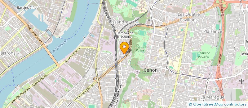 localisation de l'entreprise MADAME FANNY POUGET  CENON