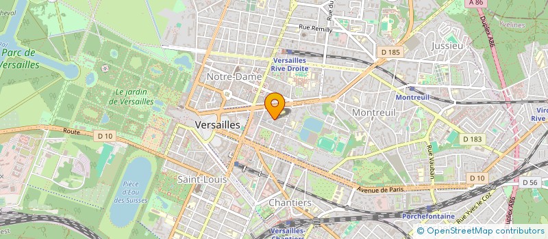 localisation de l'entreprise MADAME FANNY POULLARD à VERSAILLES