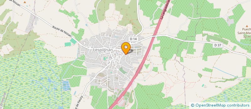 localisation de l'entreprise MADAME FANNY POUS  LESPIGNAN