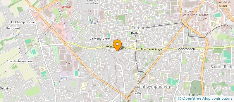 localisation de l'entreprise MADAME FANNY POUVREAU  TOURS