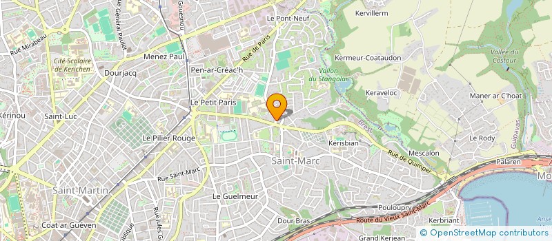 localisation de l'entreprise MADAME FANNY PRIGENT à BREST