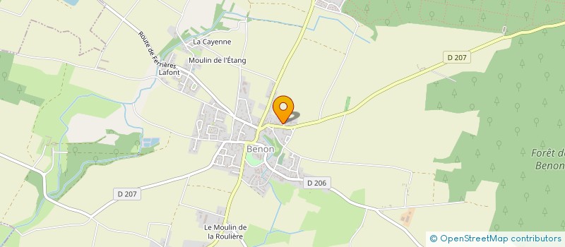 localisation de l'entreprise MADAME FANNY PRIMAULT  BENON