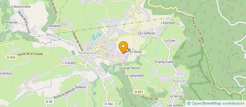 localisation de l'entreprise MADAME FANNY PUGNOT  NOVALAISE