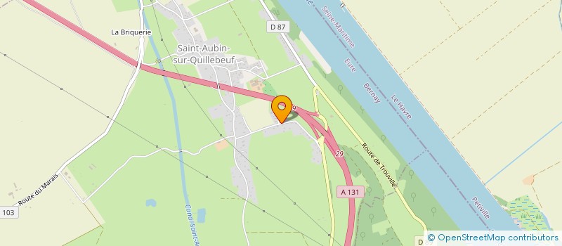 localisation de l'entreprise MADAME FANNY QUESNEY  SAINT-AUBIN-SUR-QUILLEBEUF