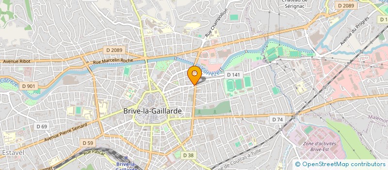 localisation de l'entreprise MADAME FANNY QUETIER à BRIVE-LA-GAILLARDE