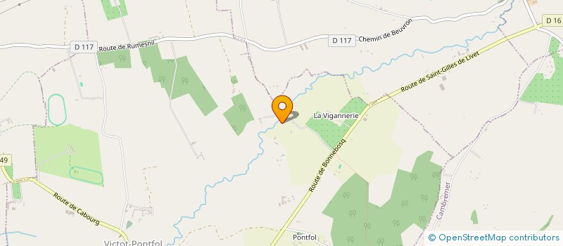 localisation de l'entreprise MADAME FANNY RAVARD  VICTOT-PONTFOL