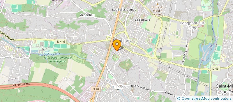 localisation de l'entreprise MADAME FANNY REGARD à MONTLHERY