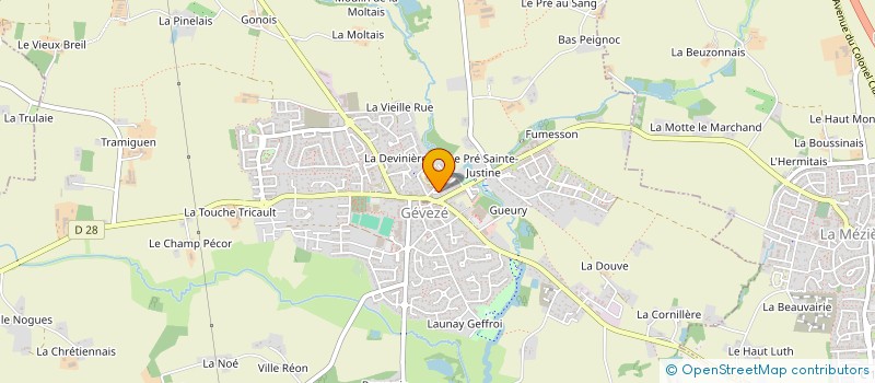 localisation de l'entreprise MADAME FANNY REGNAULT  GEVEZE