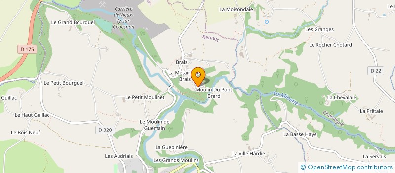 localisation de l'entreprise MADAME FANNY REYMOND  VIEUX-VY-SUR-COUESNON