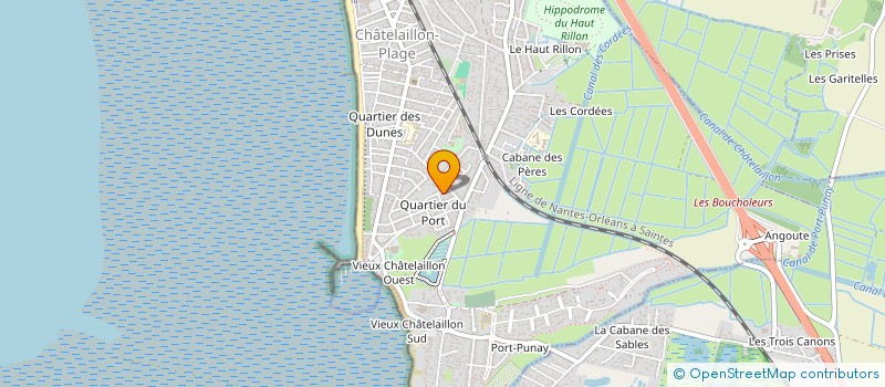 localisation de l'entreprise MADAME FANNY RIBEIRO à CHATELAILLON-PLAGE