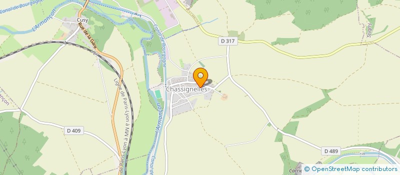 localisation de l'entreprise MADAME FANNY RIOU  AUXONNE