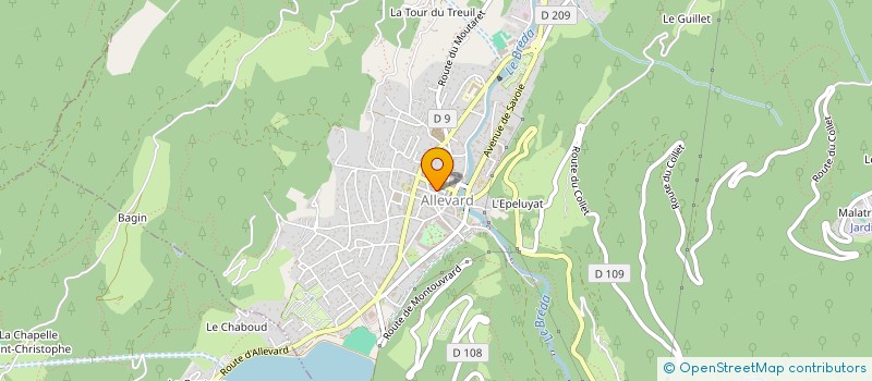 localisation de l'entreprise MADAME FANNY ROBERT  ALLEVARD