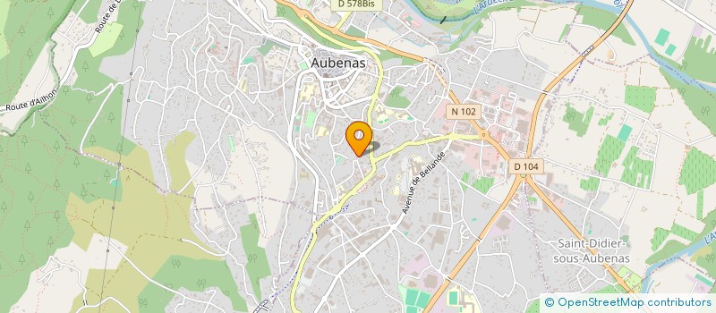 localisation de l'entreprise MADAME FANNY RODRIGUEZ  AUBENAS