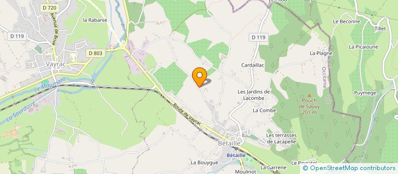 localisation de l'entreprise MADAME FANNY ROQUE  BETAILLE