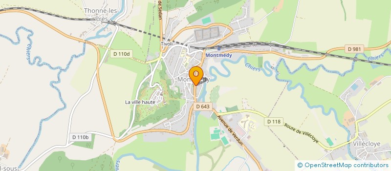 localisation de l'entreprise MADAME FANNY ROSSILLION  MONTMEDY