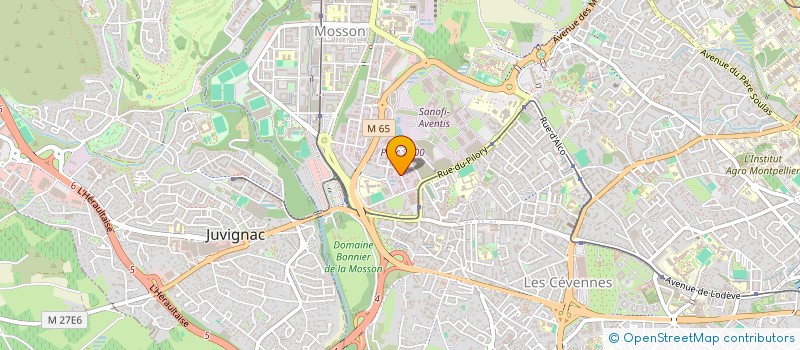 localisation de l'entreprise MADAME FANNY ROUVIERE à MONTPELLIER