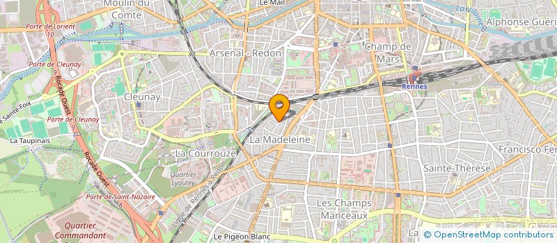 localisation de l'entreprise MADAME FANNY ROUYER  RENNES