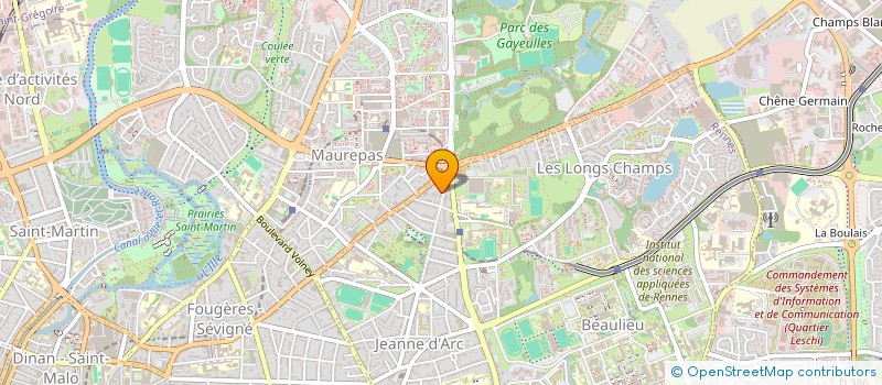 localisation de l'entreprise MADAME FANNY RUBIN  RENNES