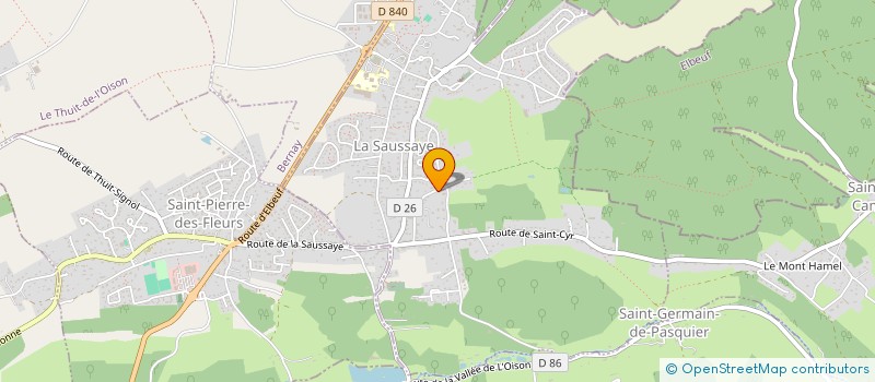 localisation de l'entreprise MADAME FANNY RUIS  LA SAUSSAYE