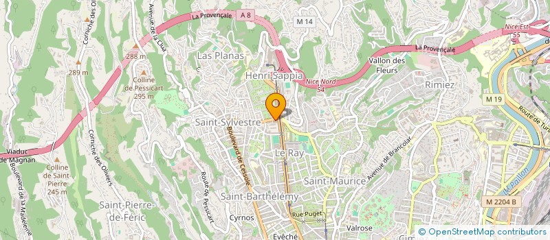 localisation de l'entreprise MADAME FANNY SABIANI à NICE