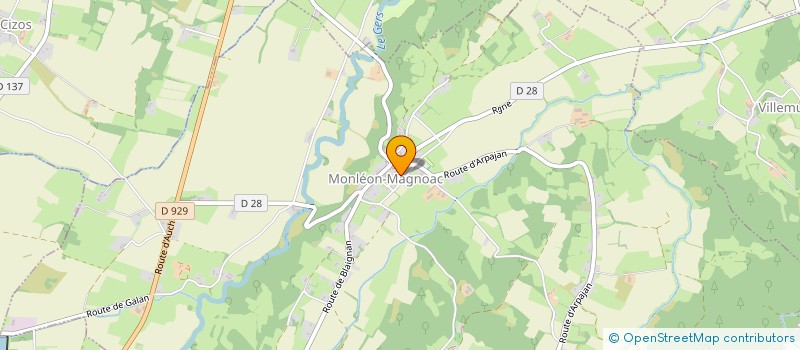 localisation de l'entreprise MADAME FANNY SACCOMANNO  MONLEON-MAGNOAC