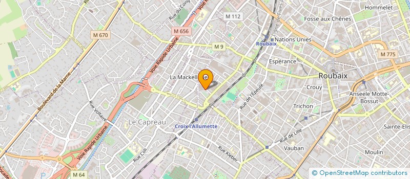 localisation de l'entreprise MADAME FANNY SADONES  ROUBAIX