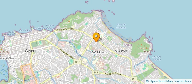 localisation de l'entreprise MADAME FANNY SAINT-DIZIER  CAYENNE