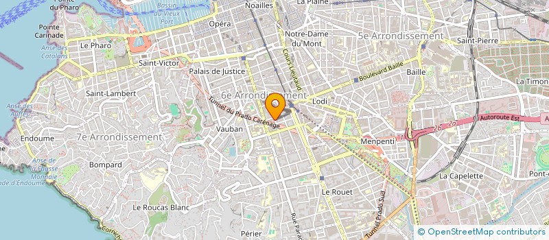 localisation de l'entreprise MADAME FANNY SANTIAGO  MARSEILLE