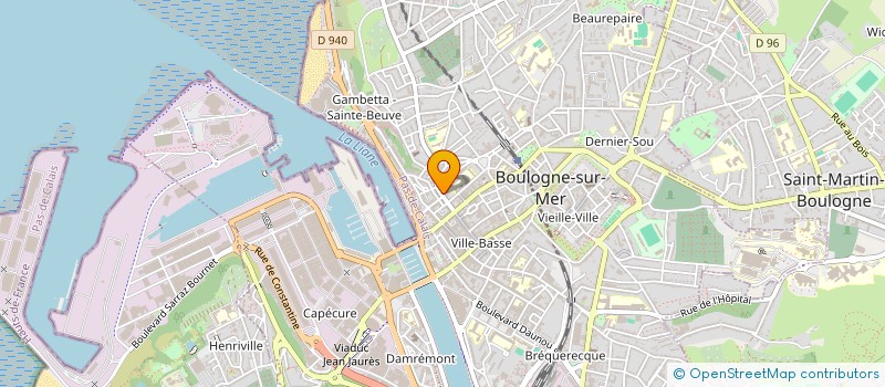 localisation de l'entreprise MADAME FANNY SAUVAGE à BOULOGNE-SUR-MER