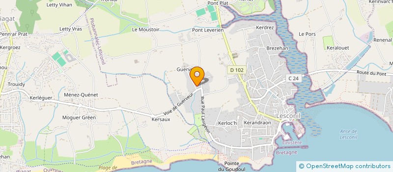 localisation de l'entreprise MADAME FANNY SAUZEAU  PLOBANNALEC-LESCONIL