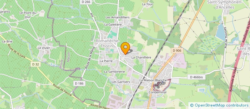 localisation de l'entreprise MADAME FANNY SEON  ROMANECHE-THORINS