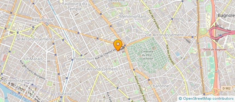 localisation de l'entreprise MADAME FANNY SICARD  PARIS