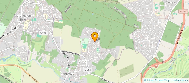 localisation de l'entreprise MADAME FANNY SIMONET  SANTENY