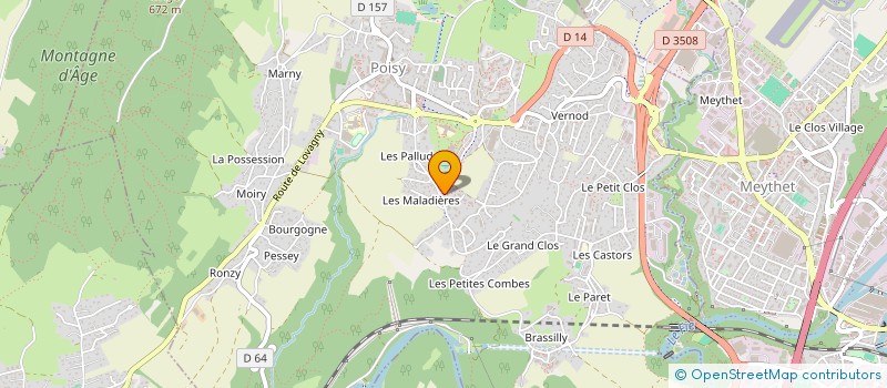 localisation de l'entreprise MADAME FANNY SOUDAN  POISY