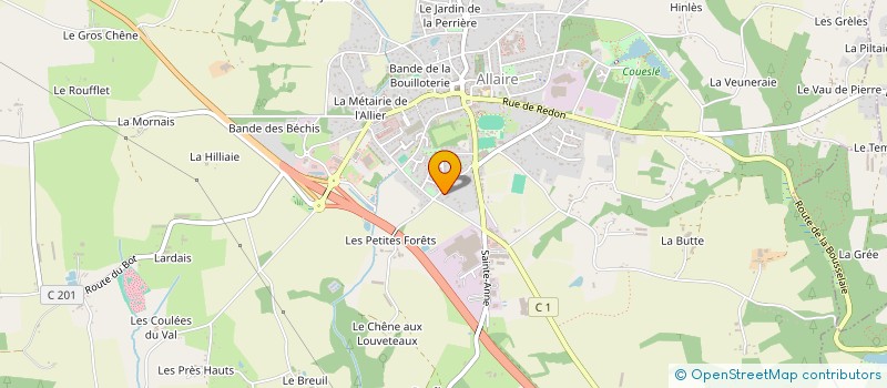 localisation de l'entreprise MADAME FANNY SOURGET à ALLAIRE