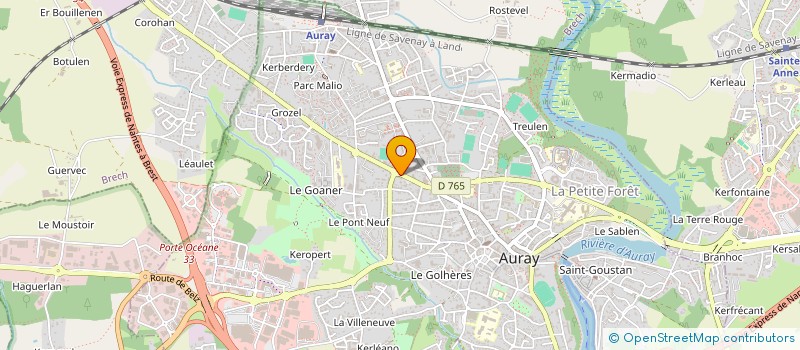 localisation de l'entreprise MADAME FANNY TARANDO à AURAY