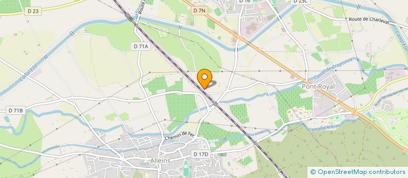 localisation de l'entreprise MADAME FANNY TELL  ALLEINS