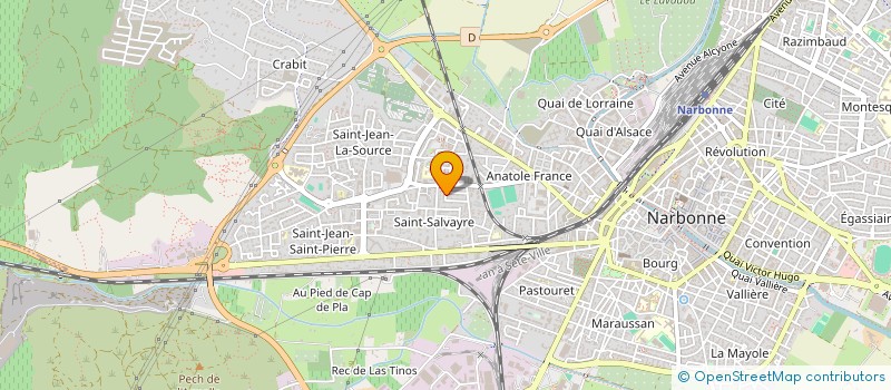 localisation de l'entreprise MADAME FANNY TERRIER à NARBONNE