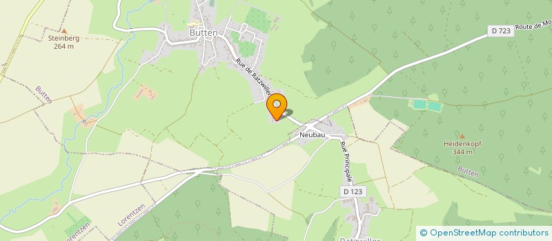 localisation de l'entreprise MADAME FANNY THIEBAUT  BUTTEN