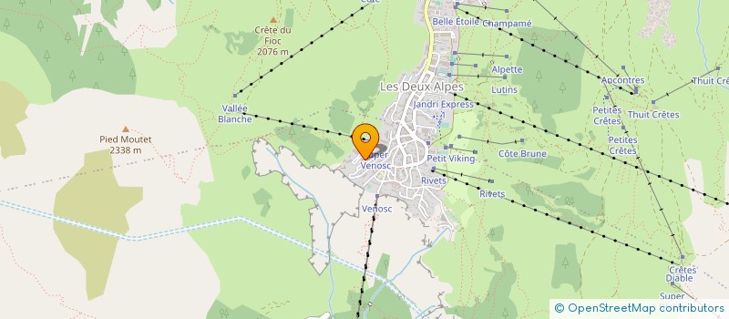 localisation de l'entreprise MADAME FANNY THIVEND à LES DEUX ALPES