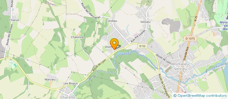 localisation de l'entreprise MADAME FANNY THUASNE  PORCIEU-AMBLAGNIEU