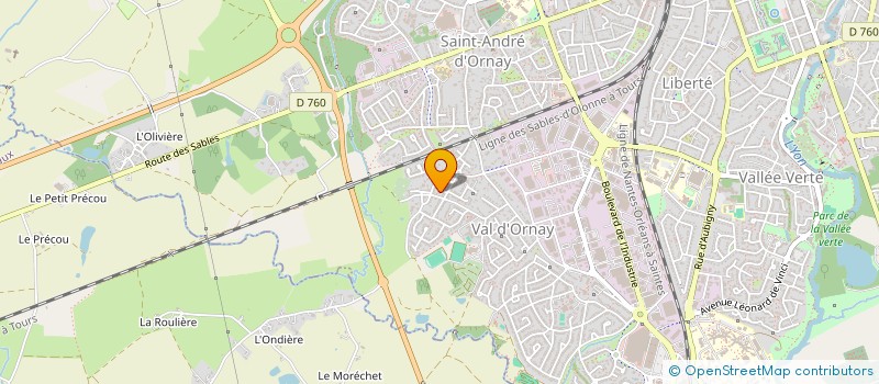 localisation de l'entreprise MADAME FANNY TISSEDRE à LA ROCHE-SUR-YON