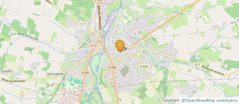 localisation de l'entreprise MADAME FANNY TISSERAND à CONDOM