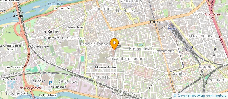 localisation de l'entreprise MADAME FANNY TISSIER  TOURS